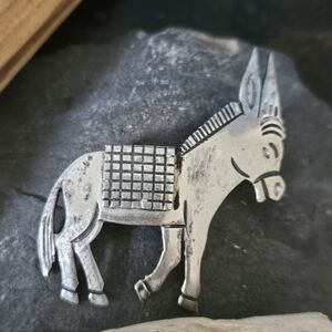 Vintage Taxco Donkey Brooch